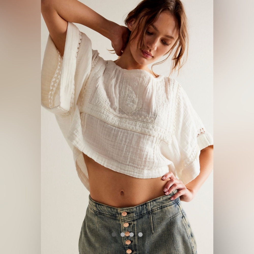 Brand New Free People Eden Lace Top